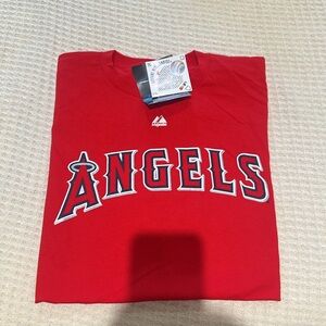 NWT Majestic  Red Pujols Jersey with Number 5